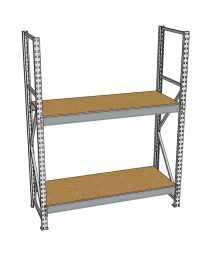 Стеллаж грузовой СГР 3000x2100x600 2 полки (ДСП) Стеллаж грузовой СГР 3000x2100x600 2 полки (ДСП)