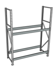 Стеллаж грузовой СГР 2000x2100x600 2 полки (без настила) Стеллаж грузовой СГР 2000x2100x600 2 полки (без настила)