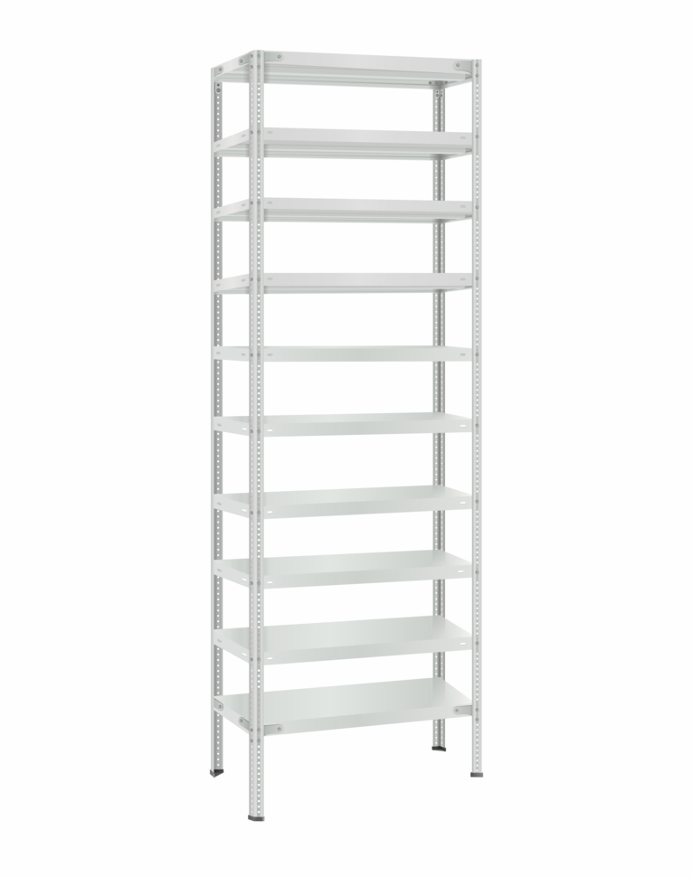 Стеллаж металлический Титан МС-500 2300х700х600 10 полок купить в Красноярске Стеллаж металлический Титан МС-500 2300х700х600 10 полок купить в Красноярске