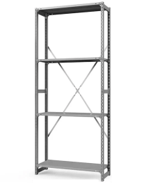 Стеллаж ТСУ 3500x700x800 4 полки (150 кг, металл) Стеллаж ТСУ 3500x700x800 4 полки (150 кг, металл)