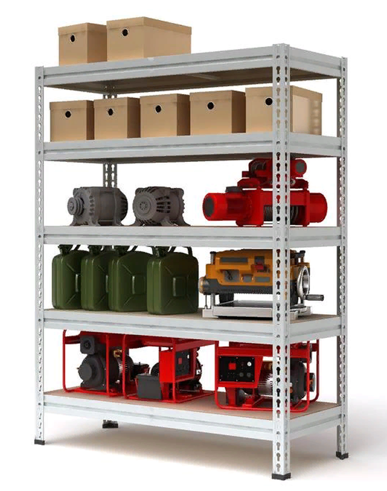 Стеллаж металлический МС-Т 3000х1510х500 5 полок купить в Красноярске Стеллаж металлический МС-Т 3000х1510х500 5 полок купить в Красноярске