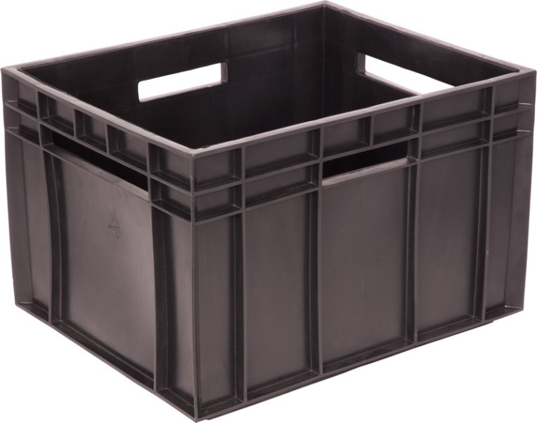 Ящик 350х430х285 молочный "Фин-Пак" Б чёрный купить в Красноярске