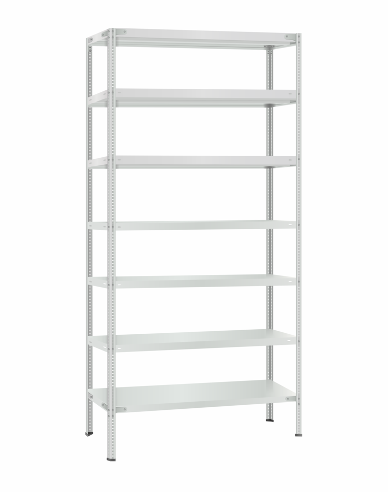 Стеллаж металлический Титан МС-500 2300х1000х300 7 полок купить в Красноярске Стеллаж металлический Титан МС-500 2300х1000х300 7 полок купить в Красноярске