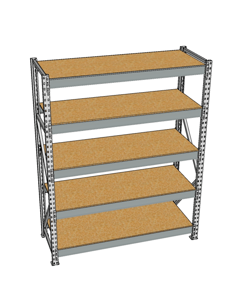 Стеллаж грузовой СГР 2000x1200x500 5 полок (ДСП) купить в Красноярске Стеллаж грузовой СГР 2000x1200x500 5 полок (ДСП) купить в Красноярске