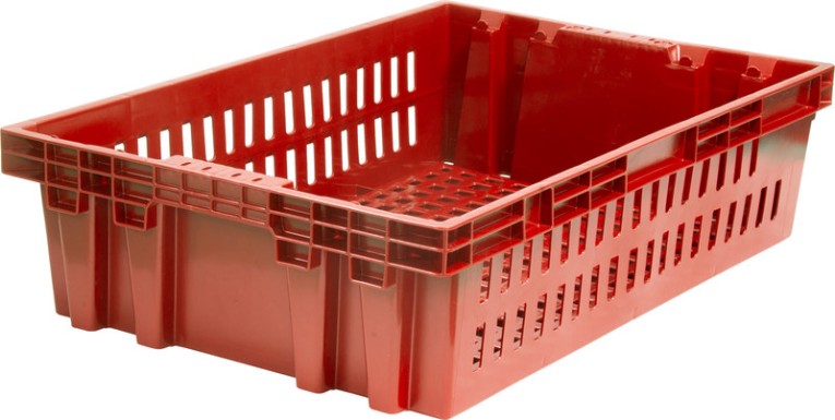 Ящик хлебный 600х400х152,5 красный вес 1,3 кг купить в Красноярске Ящик хлебный 600х400х152,5 красный вес 1,3 кг купить в Красноярске