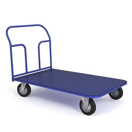 Тележка платформенная ТП 10 (г/п 550 кг, 1800x800 мм, колеса литая протекторная резина 200 мм) купить в Красноярске