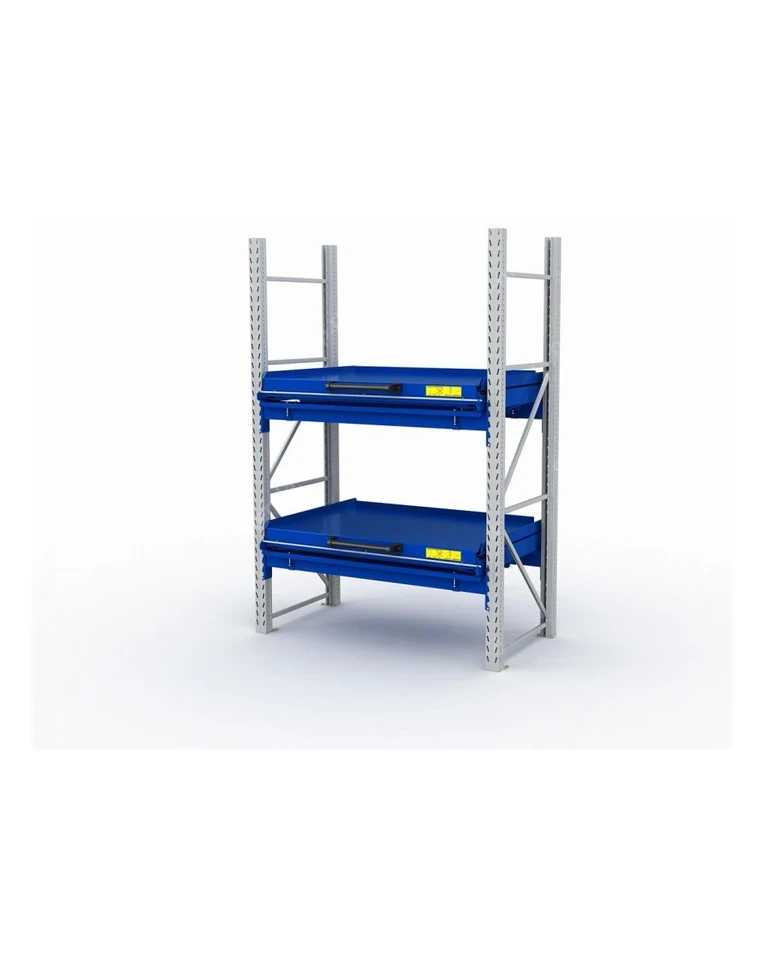 Стеллаж с выкатными платформами S-HEAVY 1000/1300 (2 яруса хранения) купить в Красноярске Стеллаж с выкатными платформами S-HEAVY 1000/1300 (2 яруса хранения) купить в Красноярске