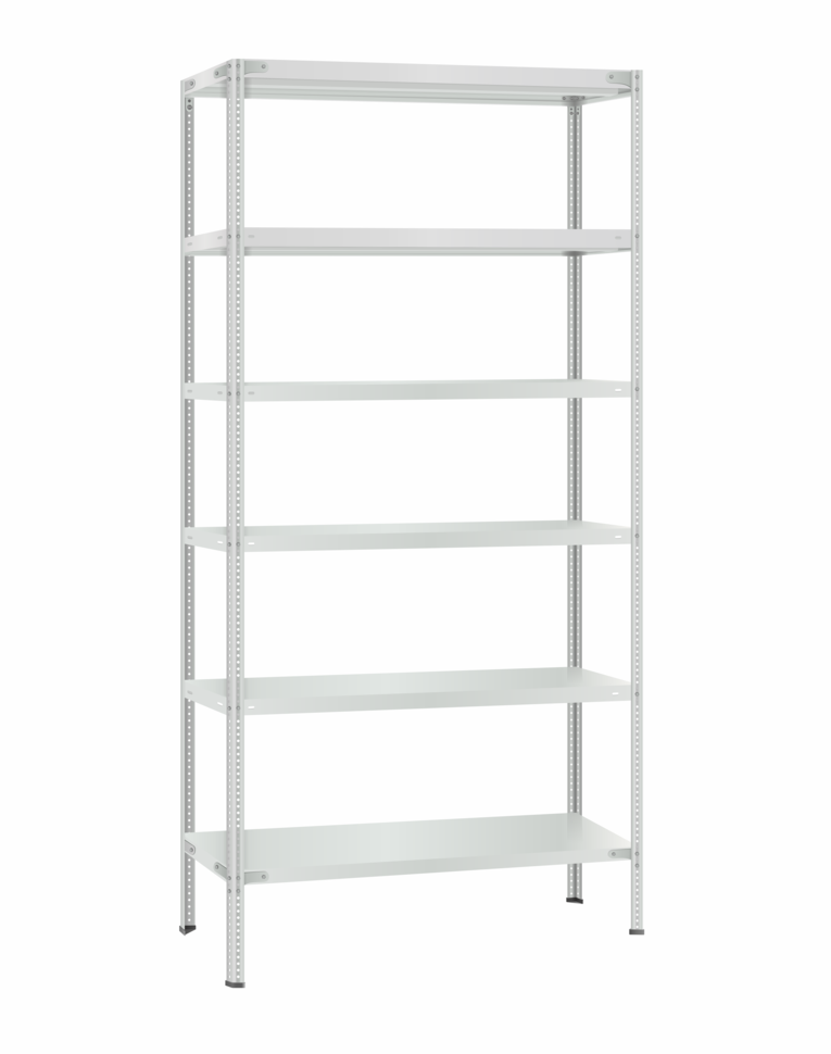 Стеллаж металлический Титан МС-500 3000х1000х600 6 полок купить в Красноярске Стеллаж металлический Титан МС-500 3000х1000х600 6 полок купить в Красноярске