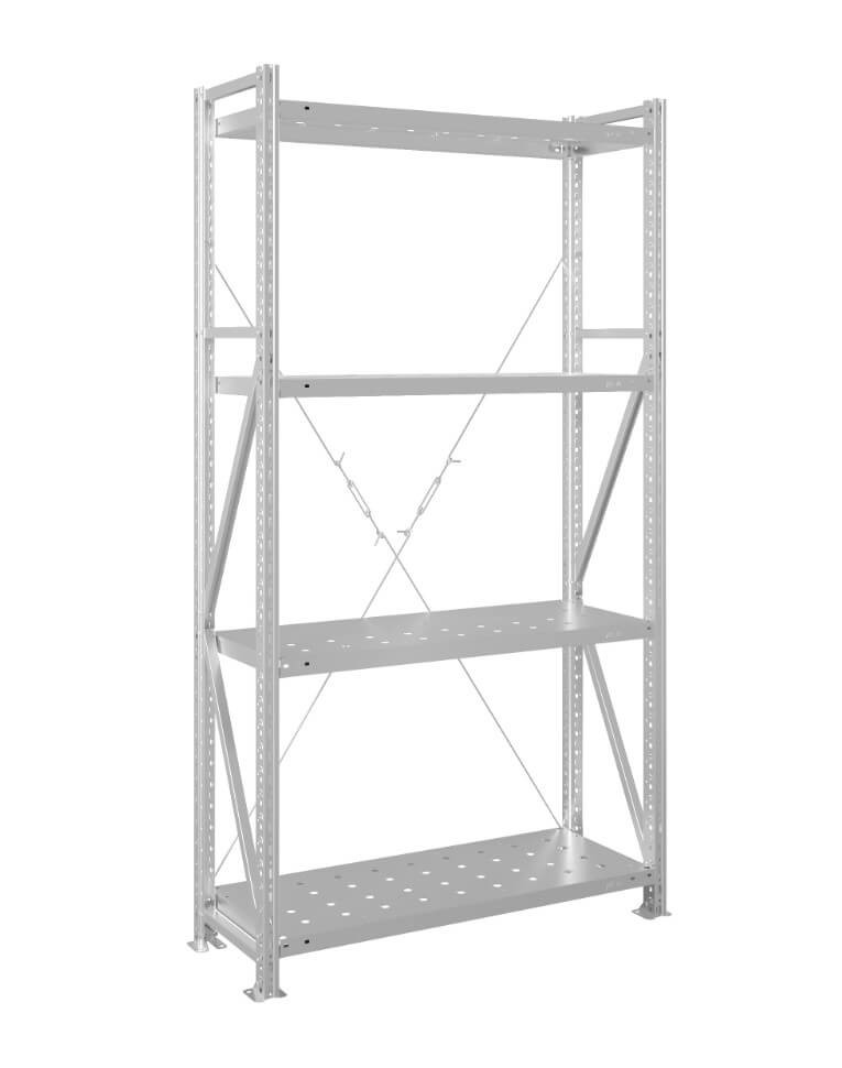 Стеллаж MS U 2000x1500x500 4 полки (200 кг, перф) купить в Красноярске Стеллаж MS U 2000x1500x500 4 полки (200 кг, перф) купить в Красноярске