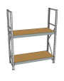 Стеллаж грузовой СГР 2500x2100x800 2 полки (ДСП) Стеллаж грузовой СГР 2500x2100x800 2 полки (ДСП)