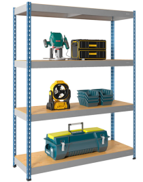 Стеллаж Практик SB 200х183х61 4 полки (фанера) Стеллаж Практик SB 200х183х61 4 полки (фанера)