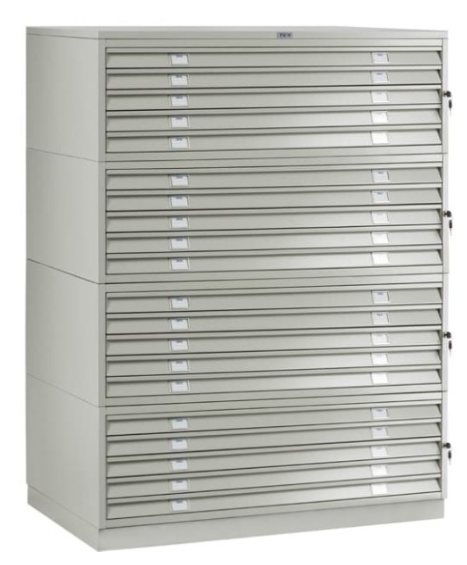 Картотека ПРАКТИК формат А0 для чертежей 20 ящиков Картотека ПРАКТИК формат А0 для чертежей 20 ящиков