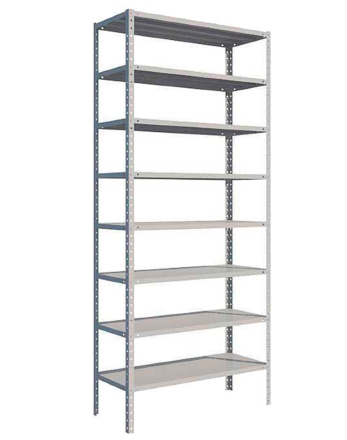 Стеллаж MS Strong 2550х700х400 8 полок купить в Красноярске