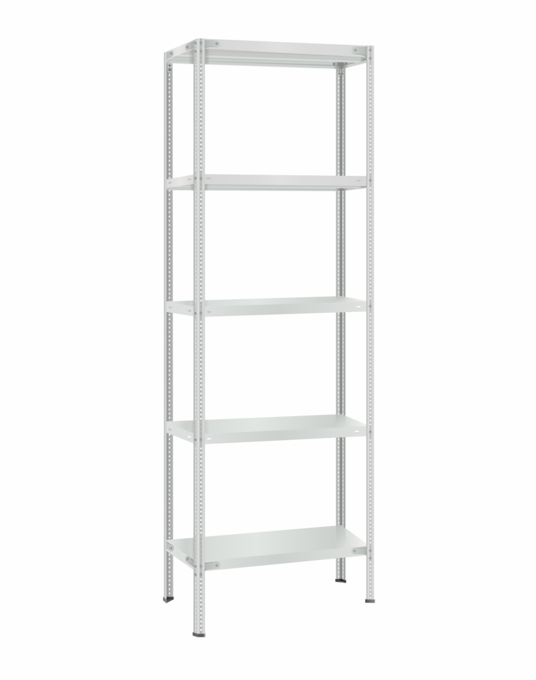 Стеллаж металлический Титан МС-500 2400х700х500 5 полок купить в Красноярске Стеллаж металлический Титан МС-500 2400х700х500 5 полок купить в Красноярске