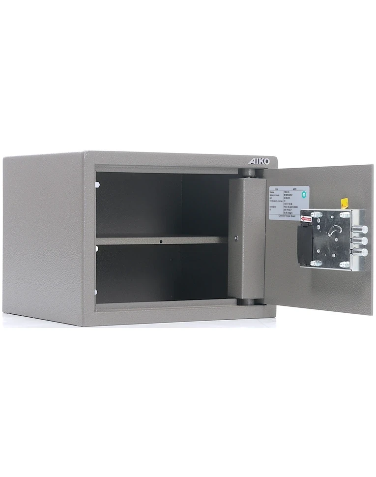 Офисный сейф Aiko TM-25 EL, с открытой дверцей Офисный сейф Aiko TM-25 EL, с открытой дверцей