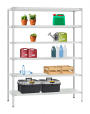 Стеллаж металлический Титан МС-900 2400x1000x400 6 полок Стеллаж металлический Титан МС-900 2400x1000x400 6 полок