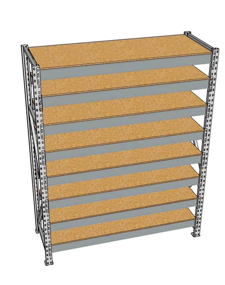 Стеллаж грузовой СГР 3000x900x800 8 полок (ДСП) купить в Красноярске Стеллаж грузовой СГР 3000x900x800 8 полок (ДСП) купить в Красноярске