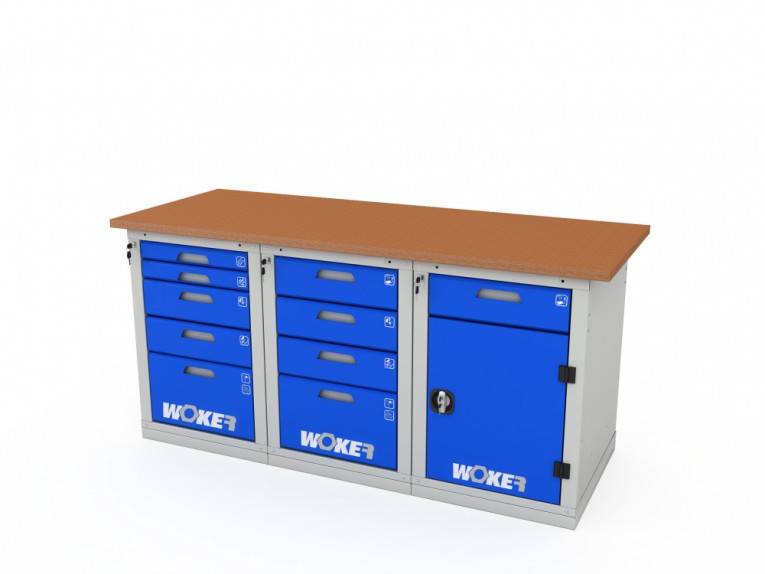Верстак трехтумбовый WOKER PRO 3542.1800 купить в Красноярске Верстак трехтумбовый WOKER PRO 3542.1800 купить в Красноярске