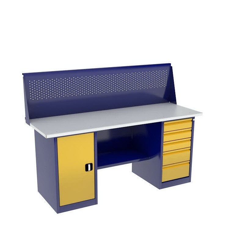 Верстак с тумбой и драйвером ВП-4/1,6 с экраном купить в Красноярске Верстак с тумбой и драйвером ВП-4/1,6 с экраном купить в Красноярске