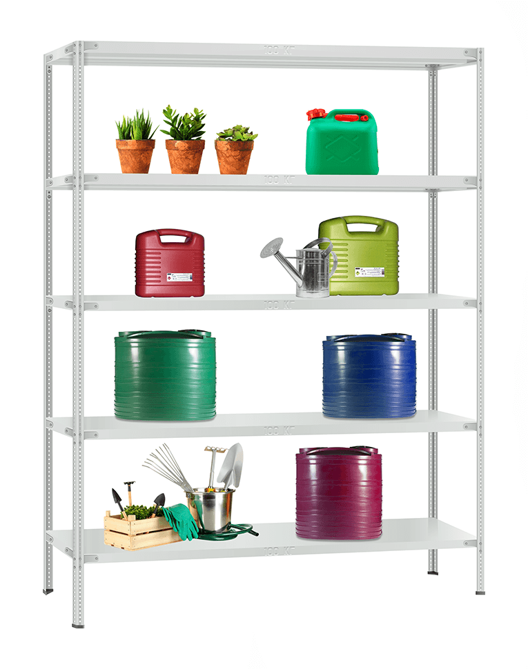 Стеллаж металлический Титан МС-900 1800x1000x400 5 полок купить в Красноярске Стеллаж металлический Титан МС-900 1800x1000x400 5 полок купить в Красноярске