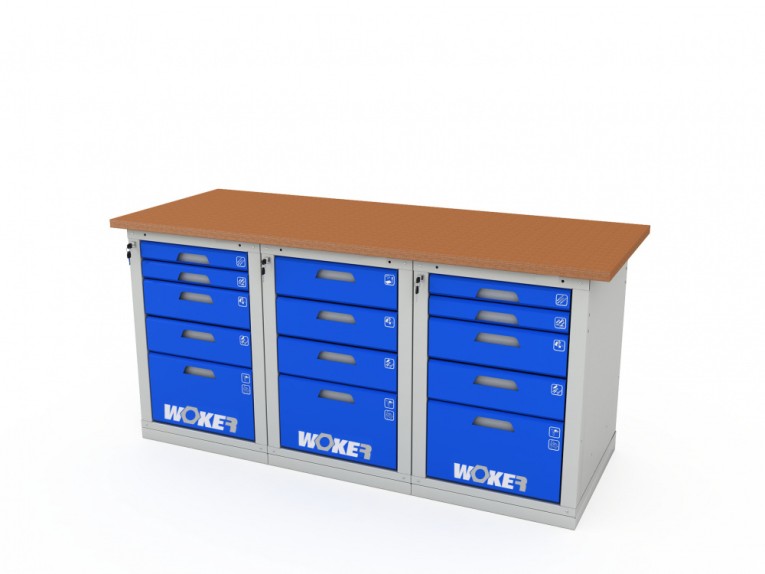 Верстак трехтумбовый WOKER PRO 3545.1800 купить в Красноярске